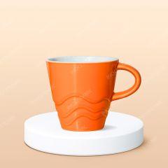 Ly Espresso sứ hình cây thông Noel quai C in logo