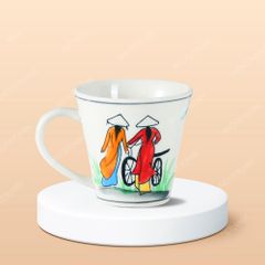 Ly vát sứ Du lịch Việt Nam vẽ tay in logo lưu niệm