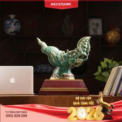 Đầu Rồng Thời Lý – Biểu tượng quyền uy và trí tuệ từ gốm sứ Bát Tràng