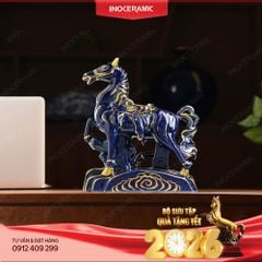 Thanh Mã Vân Mao H27 - Tượng linh vật ngựa phong thuỷ đẳng cấp Tết 2026