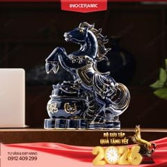 Tượng linh vật ngựa phong thủy Thanh Mã Phú Quý quà tặng ý nghĩa năm 2026