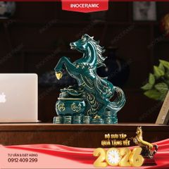Tượng ngựa Lục Mã Cát Tường H30 – Quà Tết để bàn ý nghĩa năm Bính Ngọ