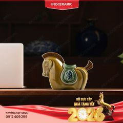 Tượng ngựa sứ Tiểu Mã Tấn Bảo - Quà lưu niệm phong thuỷ Tết Bính Ngọ 2026