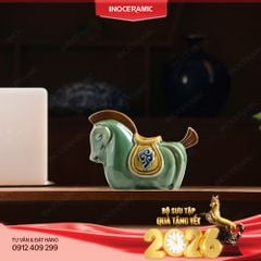 Tượng ngựa sứ Tiểu Mã Tấn Bảo - Quà lưu niệm phong thuỷ Tết Bính Ngọ 2026