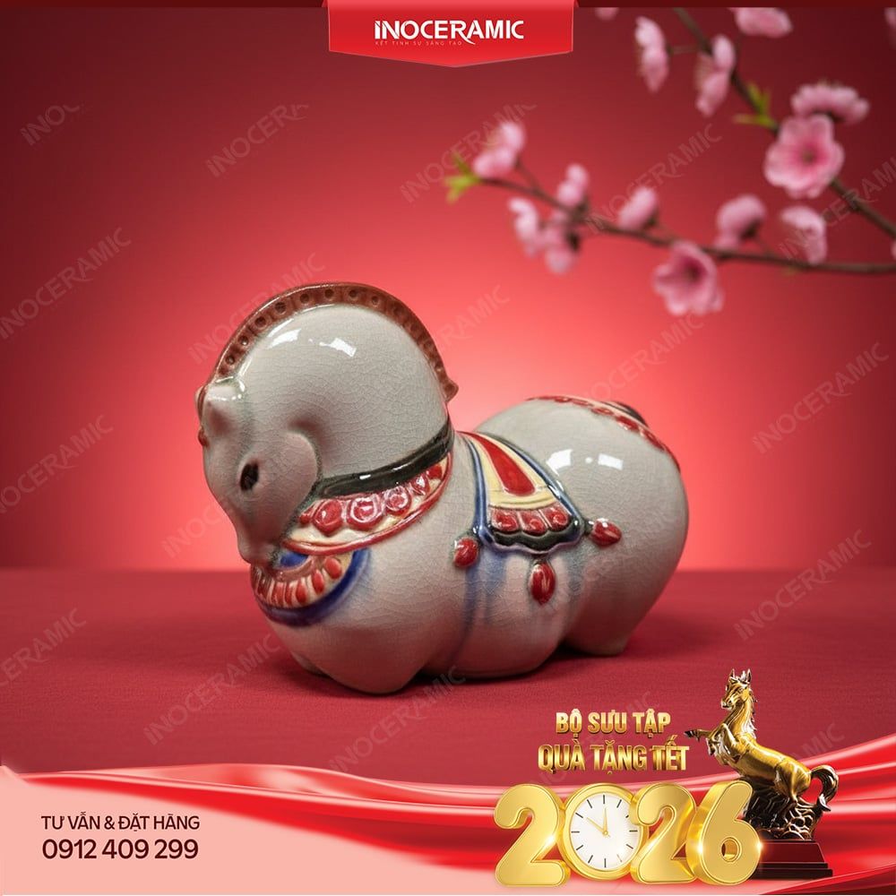 Tượng ngựa phong thuỷ Mã Tụ Phúc – Lộc Viên Mãn cho Tết Bính Ngọ