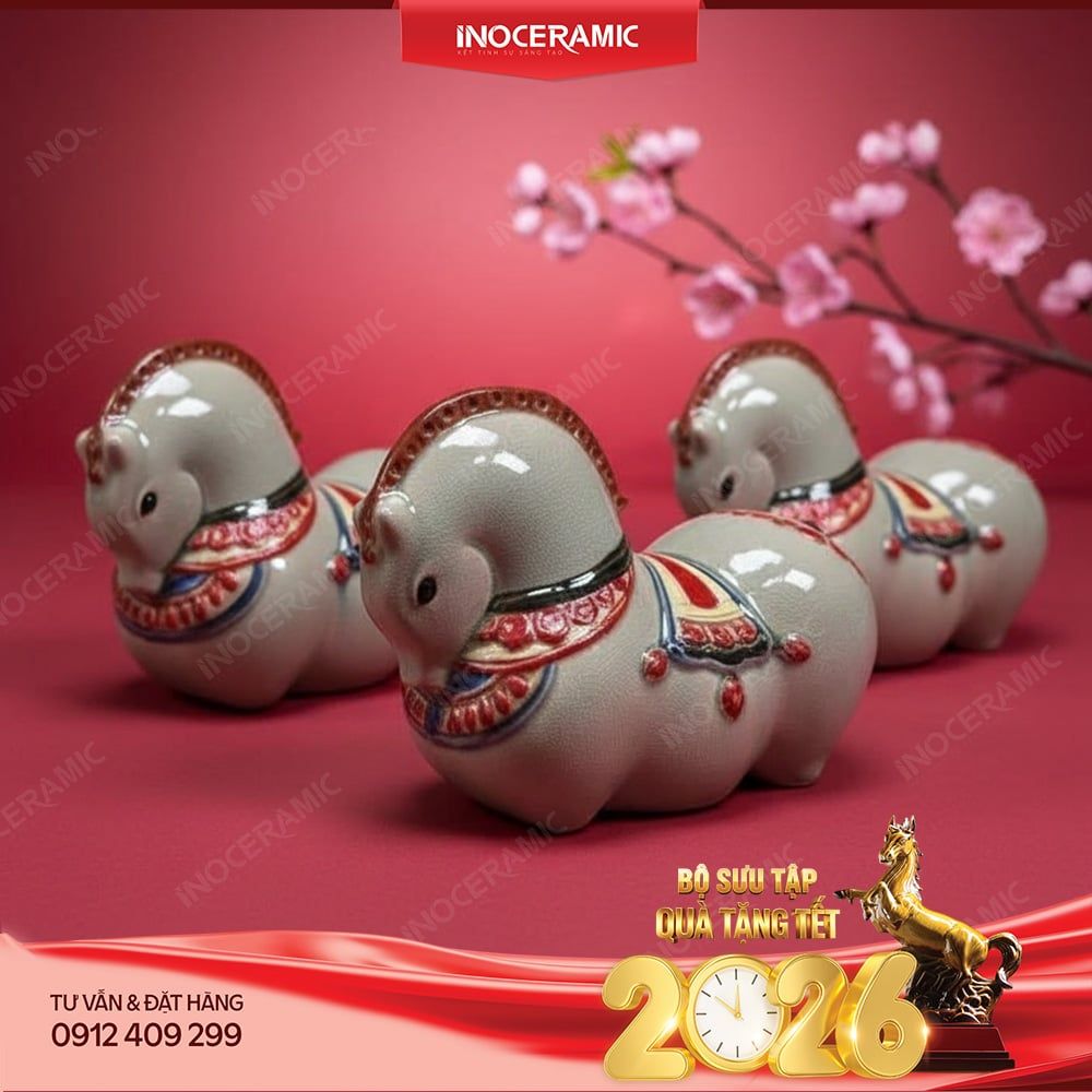 Tượng ngựa phong thuỷ Mã Tụ Phúc – Lộc Viên Mãn cho Tết Bính Ngọ