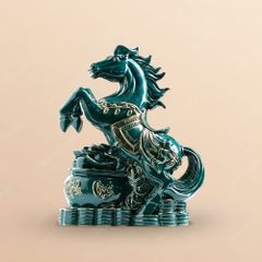 Tượng phong thuỷ Lục Mã Cát Tường – Gốm sứ Bát Tràng cao cấp, quà tặng Tết sang trọng