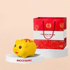 Heo đất mini vàng tí hon đáng yêu in logo