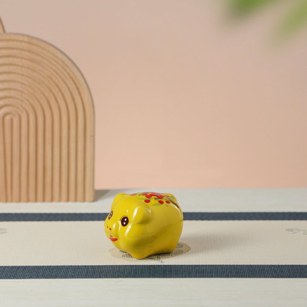Heo đất mini vàng tí hon đáng yêu in logo