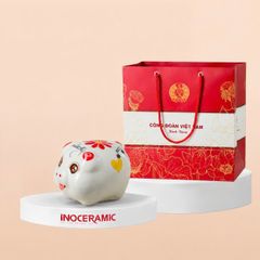 Heo đất mini may mắn in logo