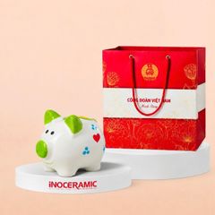 Heo đất mini đa sắc màu in logo