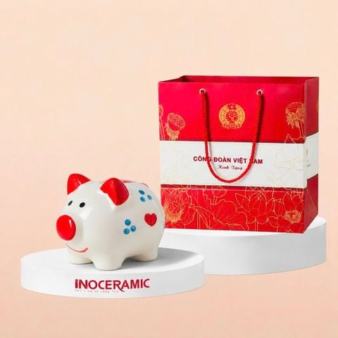 Heo đất mini đa sắc màu in logo
