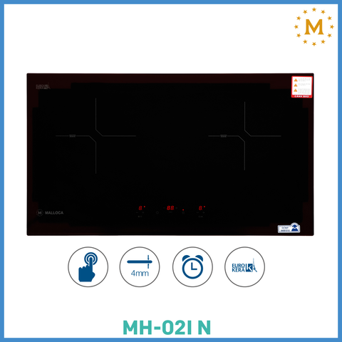  Bếp kính âm 2 từ Malloca MH-02I N 