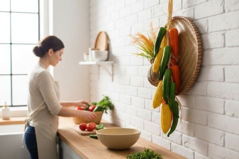  Mẹt nông sản trang trí quán ăn, nhà hàng M2 