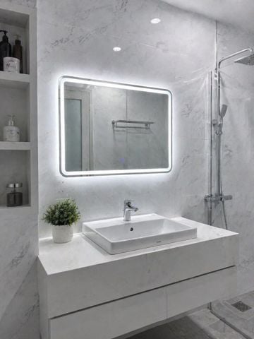  Gương soi đèn led cảm ứng 3 màu ngang 600 x 800mm NT 