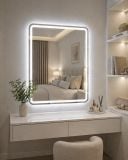  Gương bo góc có led cảm ứng có nguồn 800 x 1000mm 