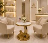  Bàn sofa chân inox mạ vàng 