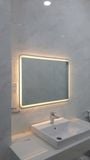  Gương soi đèn led cảm ứng 3 màu ngang 600 x 800mm NT 