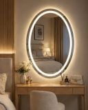  Gương Oval đèn LED cảm ứng 3 màu TAV812 500 x 700mm 