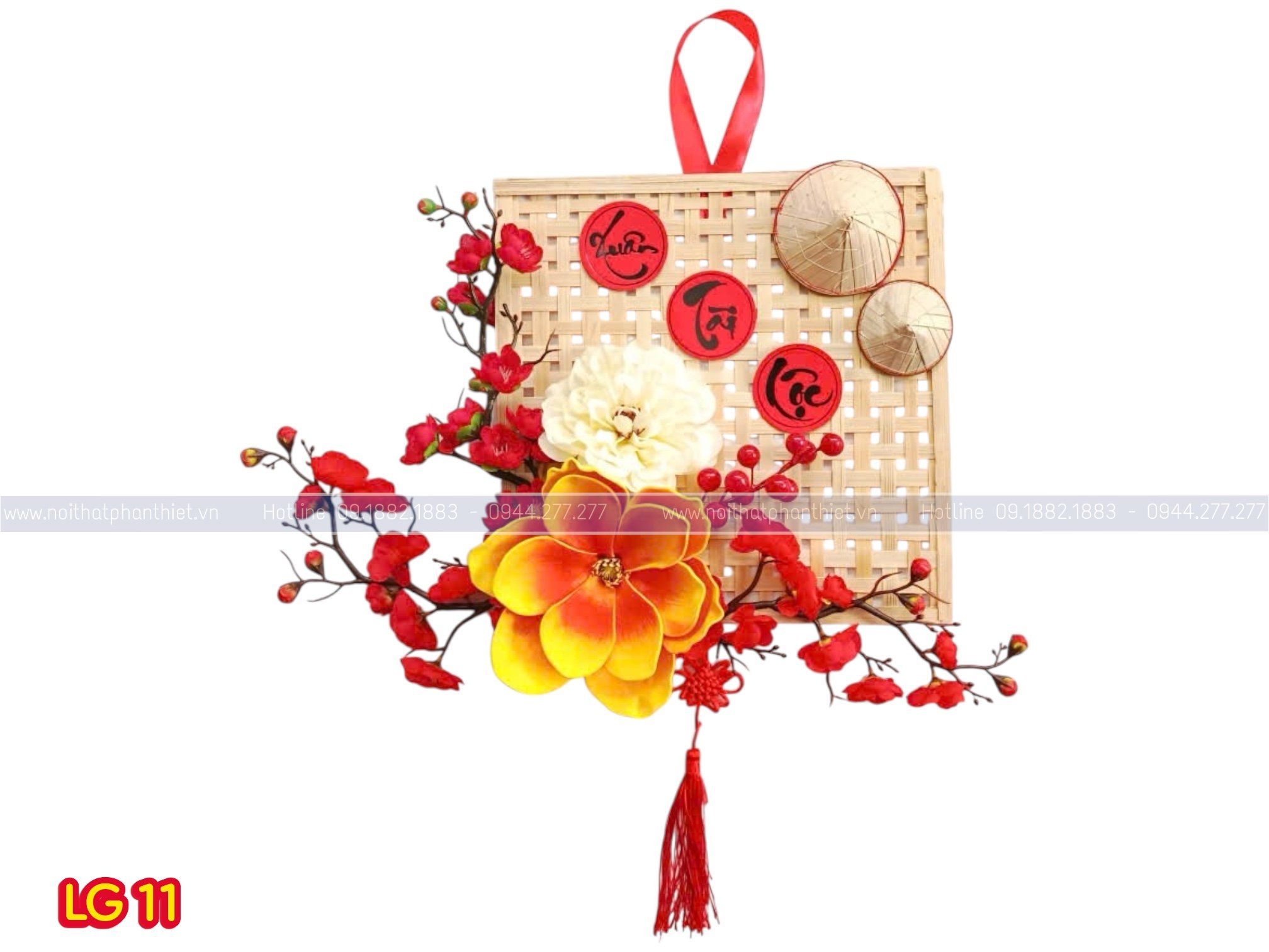 Mẹt tre trang trí Tết – Decor Tết