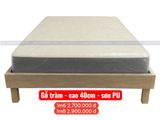  Giường gỗ tràm -Sơn Hoàn thiện 
