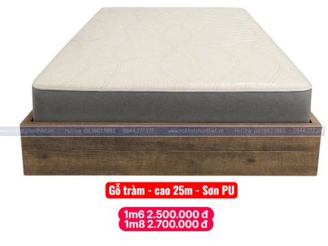  Giường gỗ tràm 