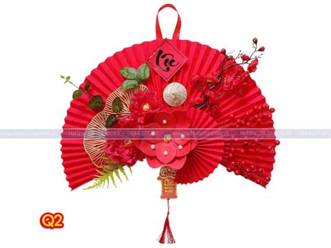  Quạt trang trí Tết treo tường 55cm 