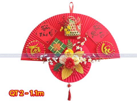  Quạt trang trí Tết treo tường 1.1m 