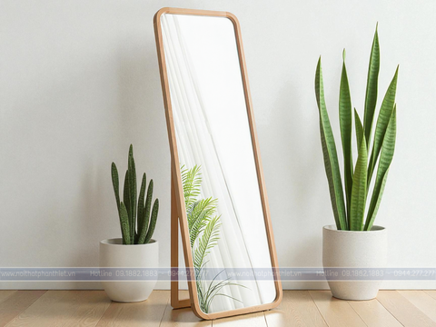  Gương soi toàn thân bo góc 