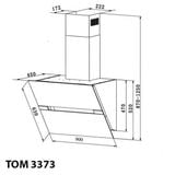  Máy hút mùi TOMATE TOM 3373 60cm 