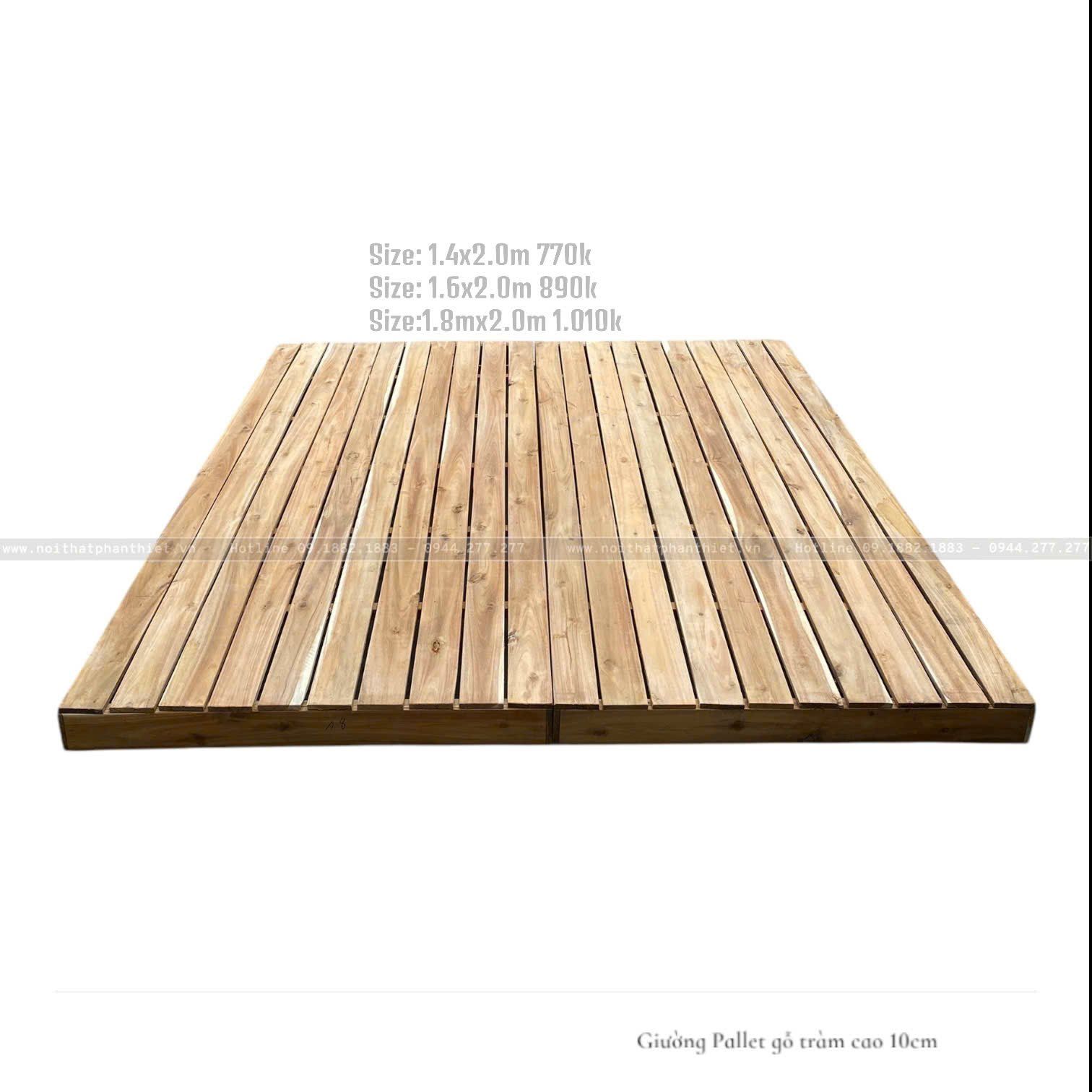 Giường gỗ tràm