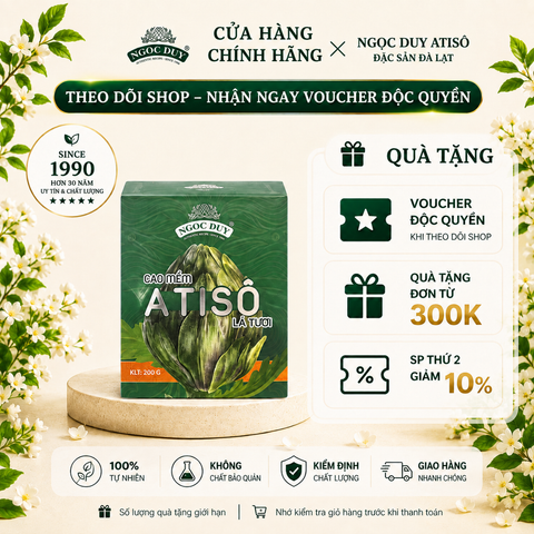Cao Atiso Lá Tươi Ngọc Duy Hũ 200G