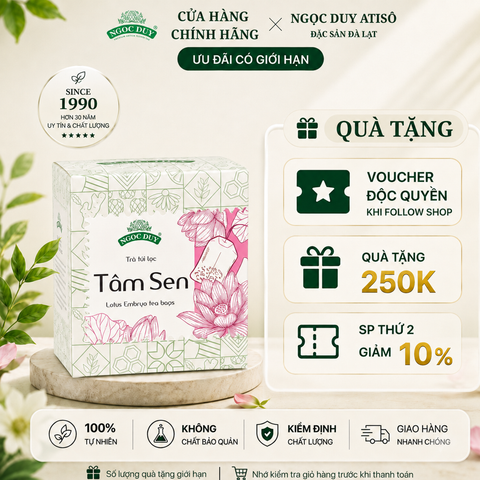 Trà Túi Lọc Tâm Sen Ngọc Duy (20 túi lọc)