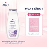 Gel tắm Apart dưỡng ẩm, mềm mịn da chiết xuất hoa violet 500ML
