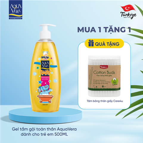 Gel tắm gội toàn thân AquaVera dành cho trẻ em 500ML