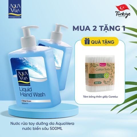 Nước rửa tay dưỡng da AquaVera nước biển sâu 500ML