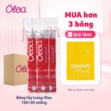 Bông tẩy trang Olea 120+20 miếng