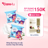 Bông tẩy trang cao cấp Care4u 3 lớp 233 miếng_CARE4165X