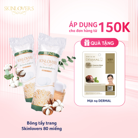 Bông tẩy trang Skinlovers 80 miếng_SKLV0310