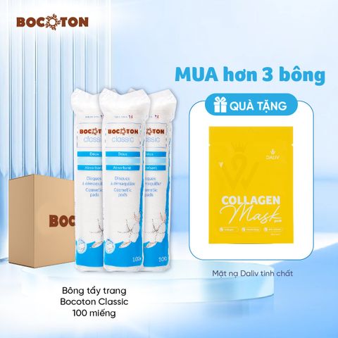 Bông tẩy trang Bocoton Classic 100 miếng