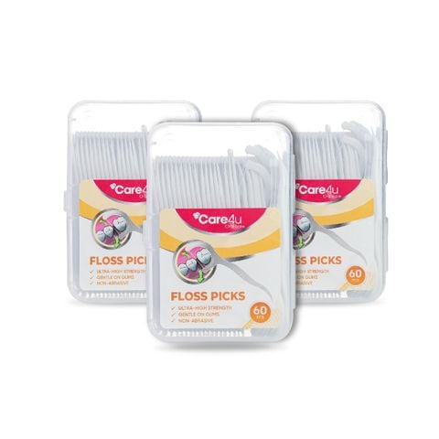 Combo 3 Chỉ kẽ răng Care4u hộp 60 chiếc_CARE6000T