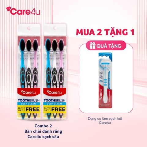 Bàn chải đánh răng Care4u sạch sâu