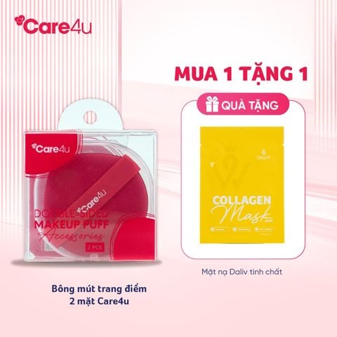 Bông mút trang điểm 2 mặt Care4u