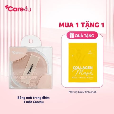 Bông mút trang điểm 1 mặt Care4u