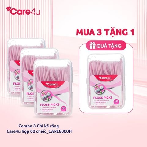 Chỉ kẽ răng Care4u hộp 60 chiếc_CARE6000H