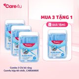 Chỉ kẽ răng Care4u hộp 60 chiếc_CARE6000X