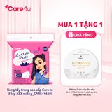 Bông tẩy trang cao cấp Care4u 3 lớp 233 miếng_CARE4165H