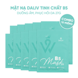 Combo 10 Mặt nạ Daliv tinh chất B5 dưỡng ẩm, phục hồi da 27g
