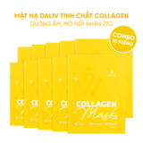 Combo 10 Mặt nạ Daliv tinh chất Collagen dưỡng ẩm, mờ nếp nhăn 27g