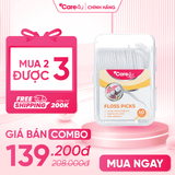 Combo 3 Chỉ kẽ răng Care4u hộp 60 chiếc_CARE6000T